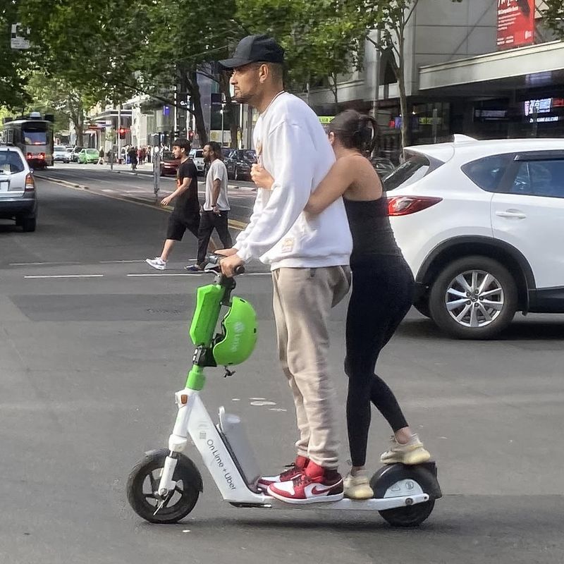 Not Wearing Helmets on Scooters