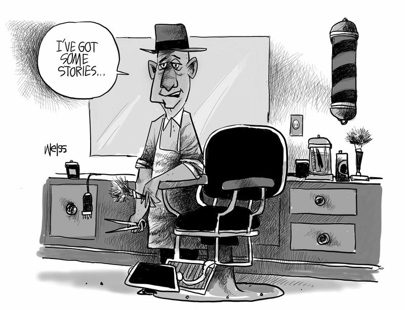 Town Gossip at the Barber Shop